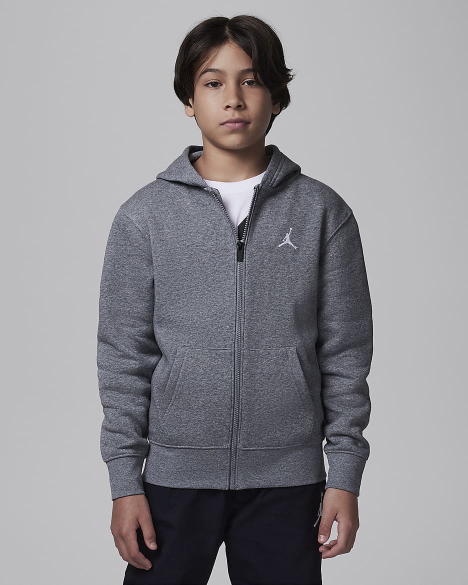 Jordan MJ Brooklyn Big Kids' Fleece Full-Zip Hoodie. Nike.com